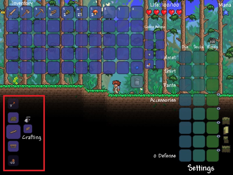 crafting menu terraria