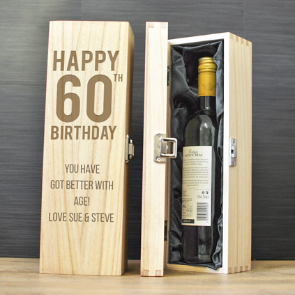 60th birthday engraved gifts