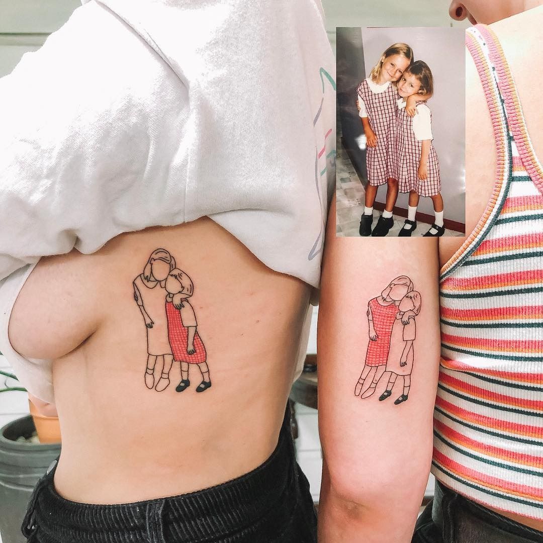 sentimental siblings tattoo