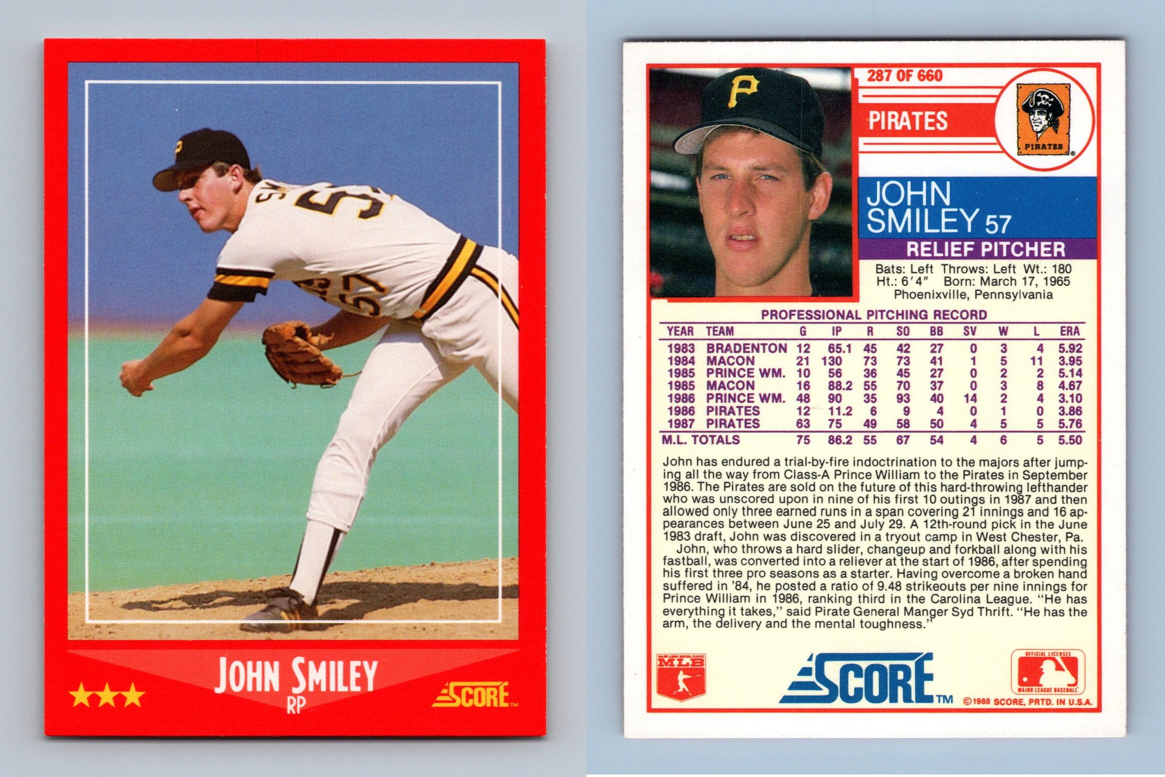 john smiley baseball card