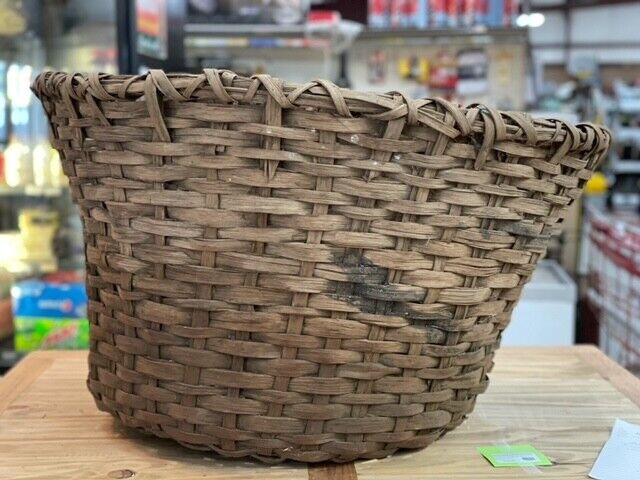 vintage cotton picking basket