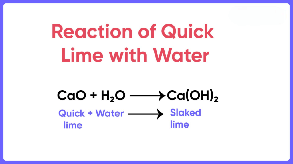 what is the chemical name for slaked lime