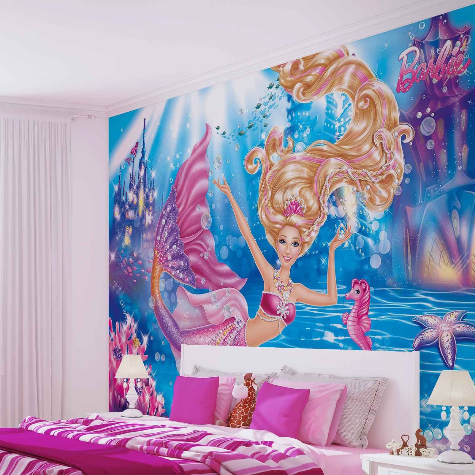 barbie wallpaper for bedroom