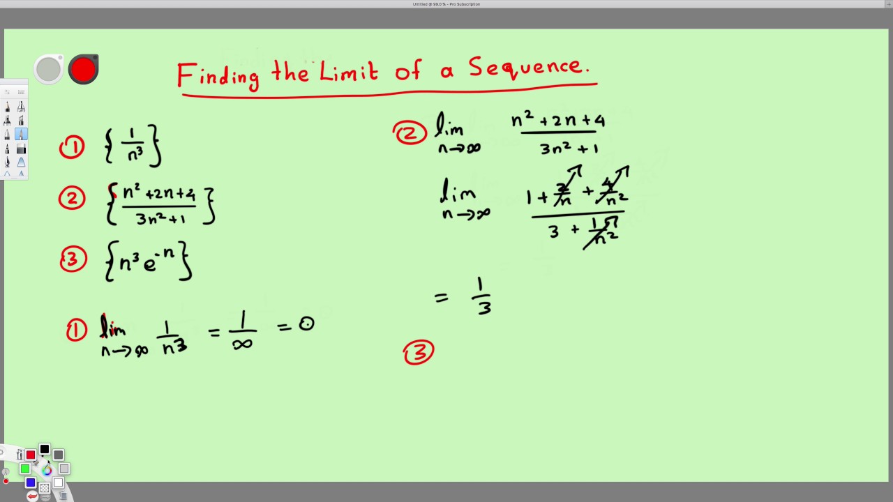 limit of the sequence calculator