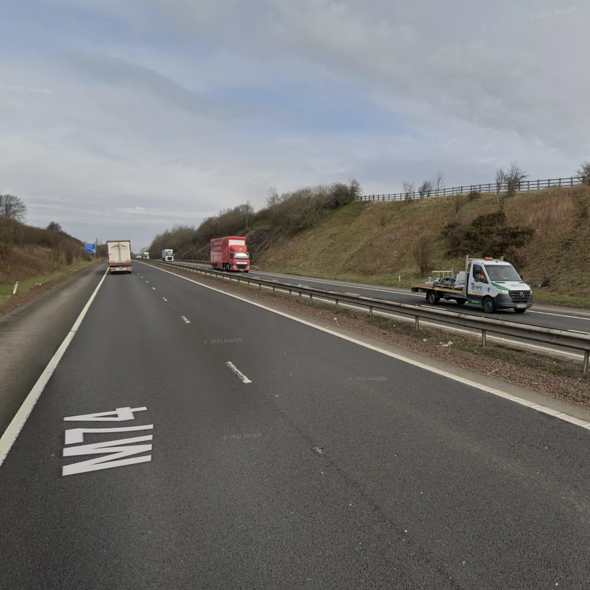 m74 accident today