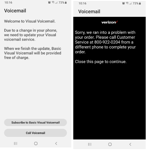 verizon wireless voicemail options