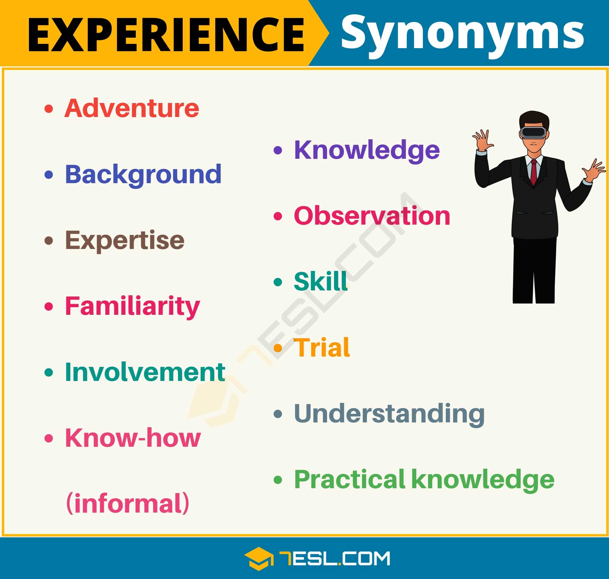 synonyms experience