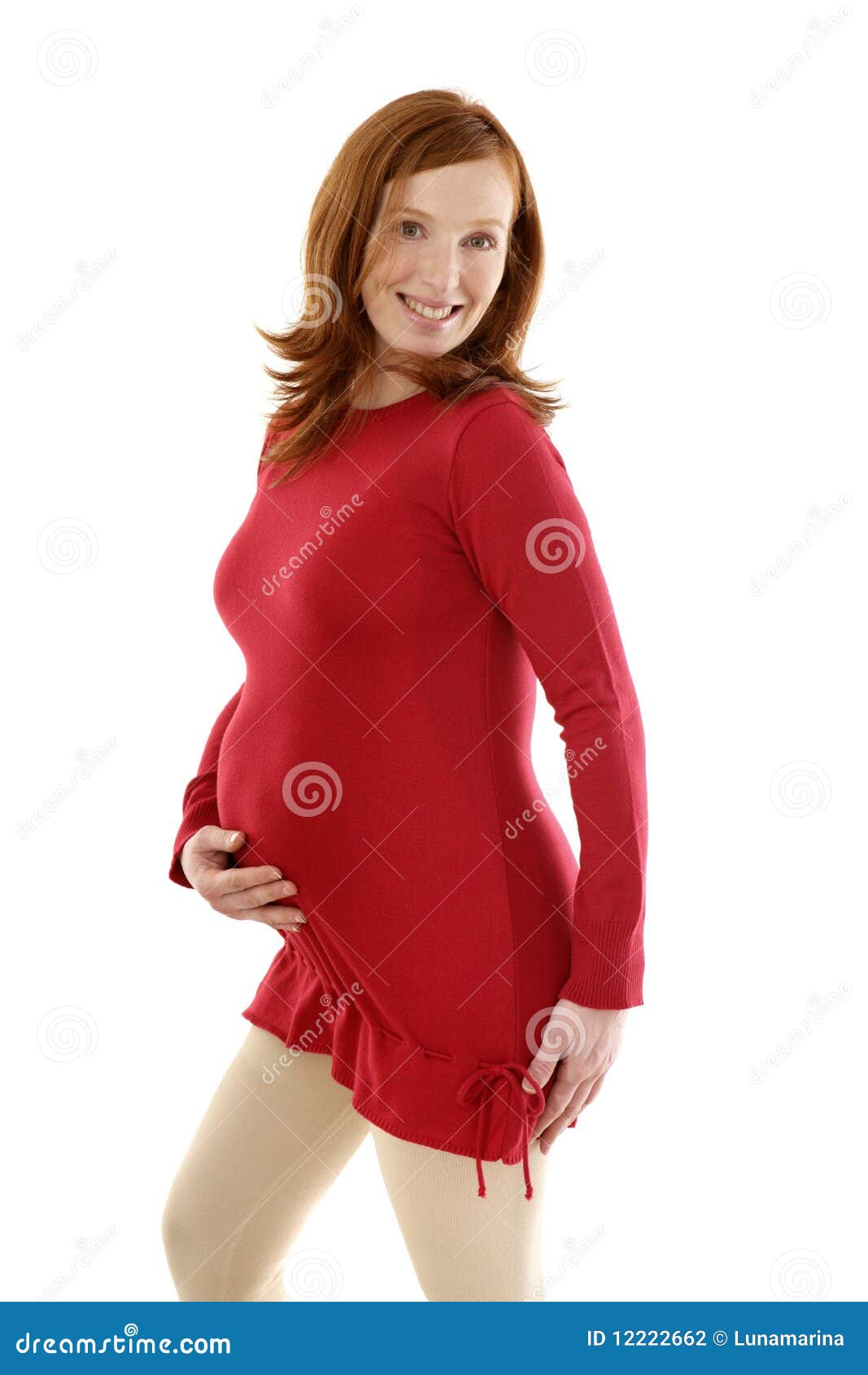 pregnant redhead