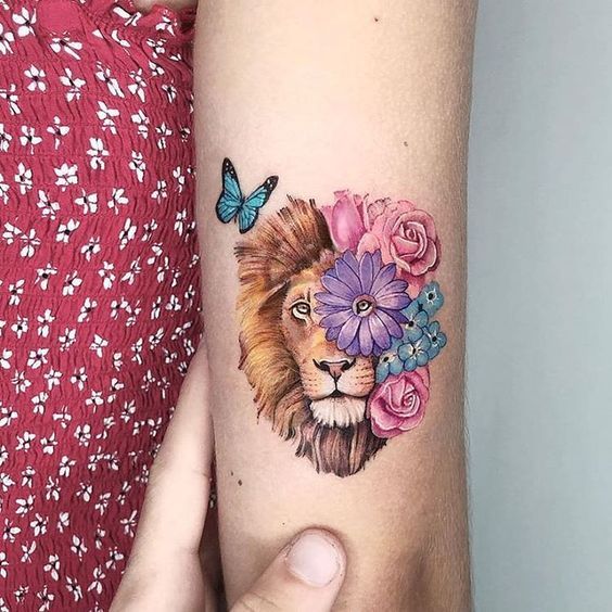 tatuajes para mujeres de leones