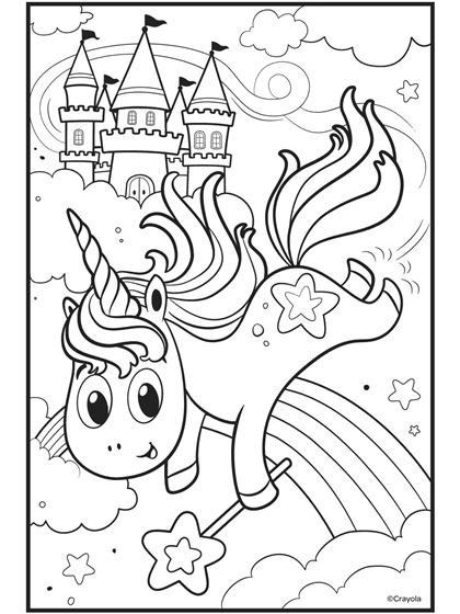 unicorn colouring pictures