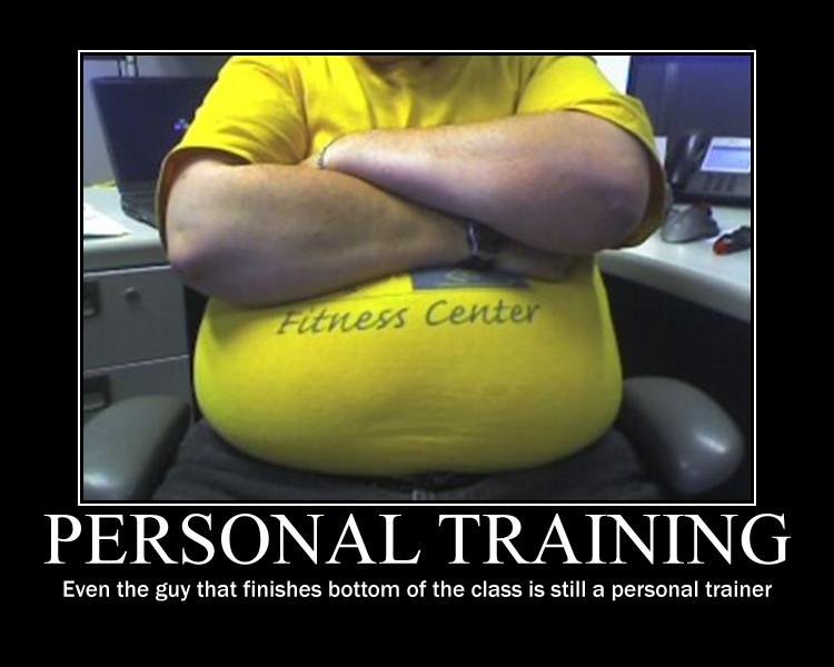 bad personal trainer meme