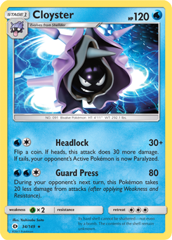 cloyster weakness