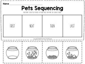 sequencing worksheets for kindergarten