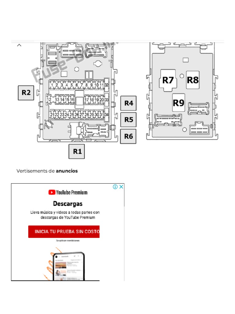 diagrama fusibles sentra 2002