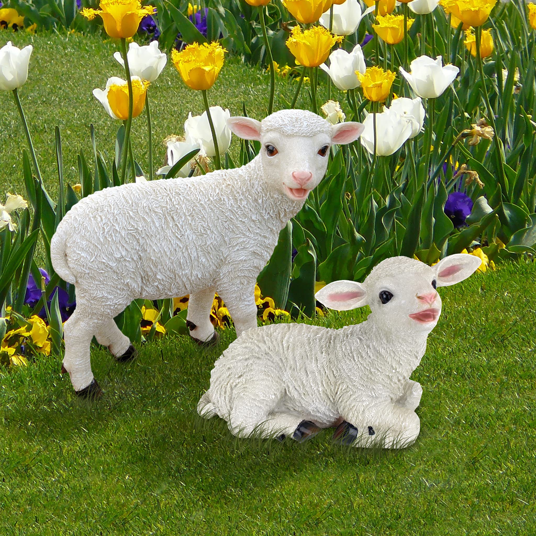 lamb garden ornament