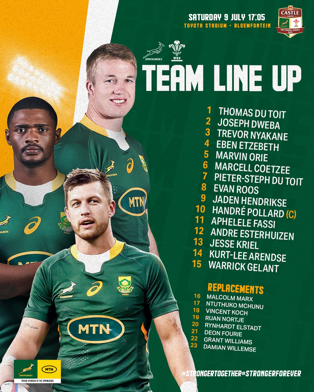 springbok team announcement