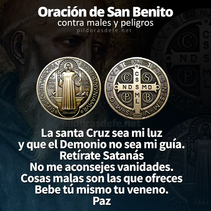 oracion san benito contra todo mal