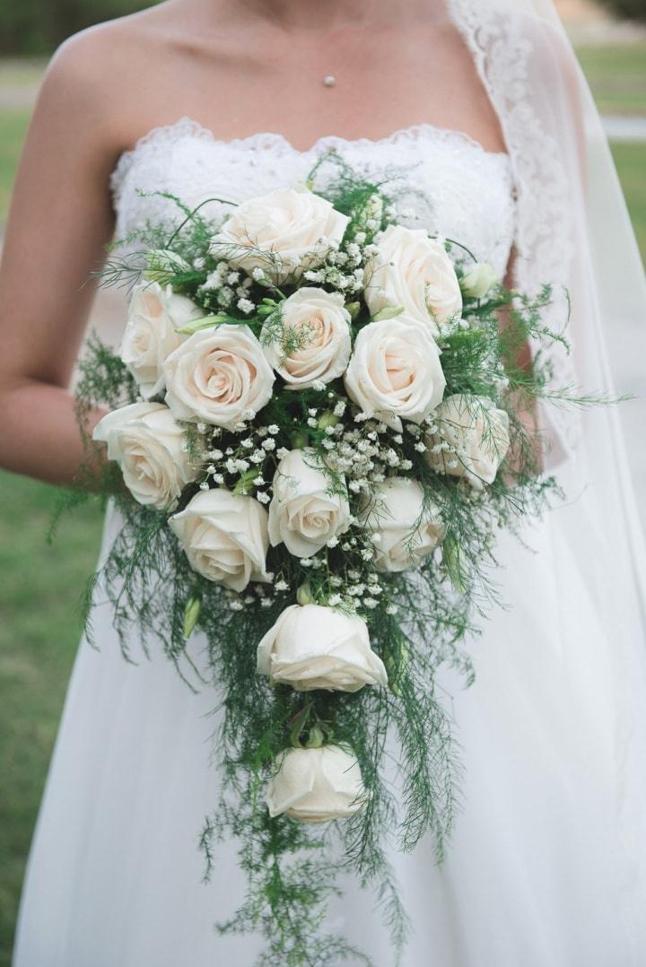 ramos de cascada para novias