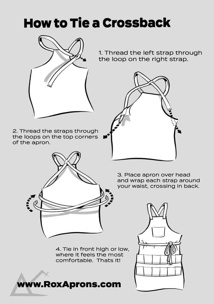 how to tie an apron with rings