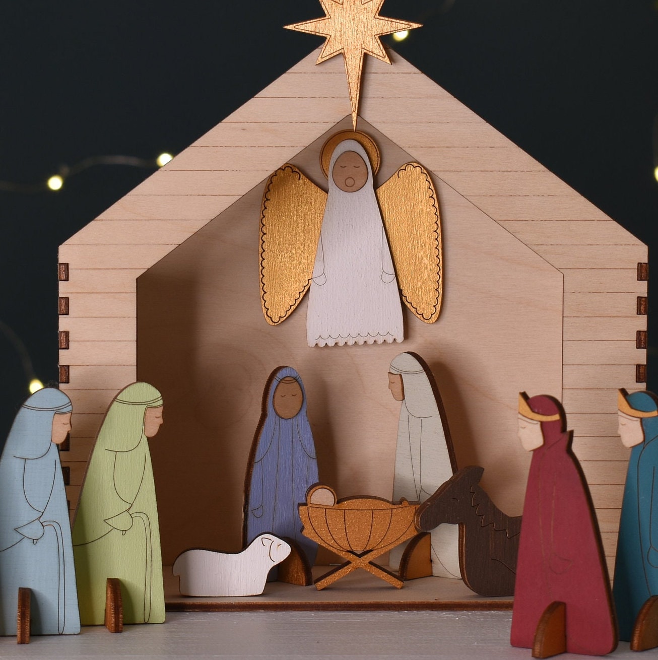 christmas crib nativity set