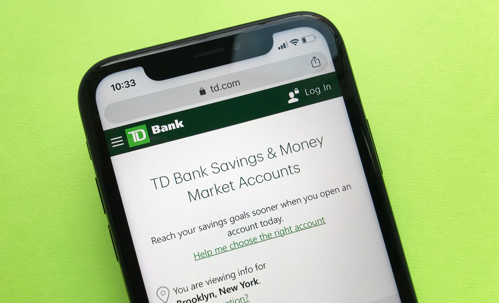 td savings account