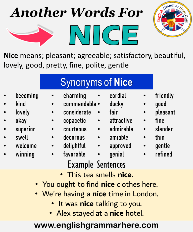 very nice synonym