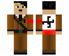 hitler minecraft skin