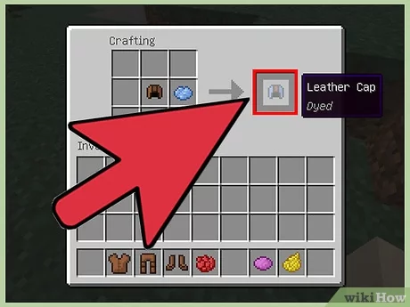 minecraft how to dye leather armor