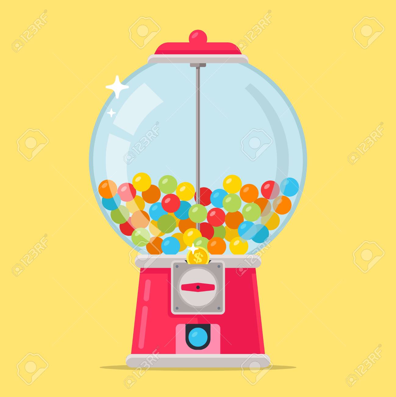 candy machine vector