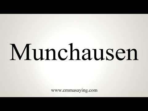 munchausen pronunciation