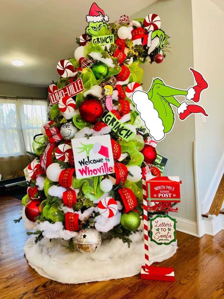 grinch tree decorations