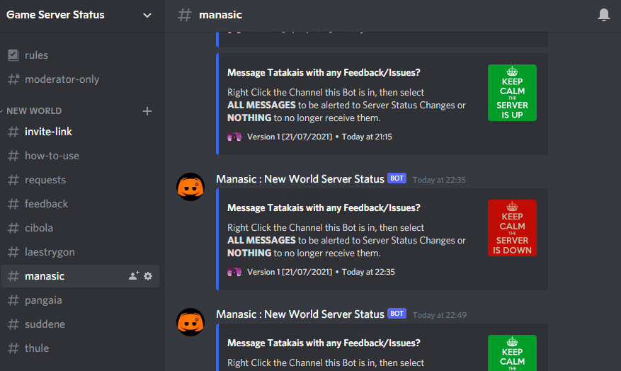 discord server status