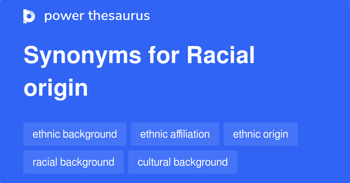 synonyms of ethnicity