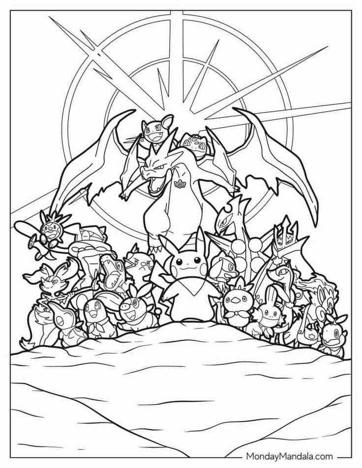 pokemon colouring page