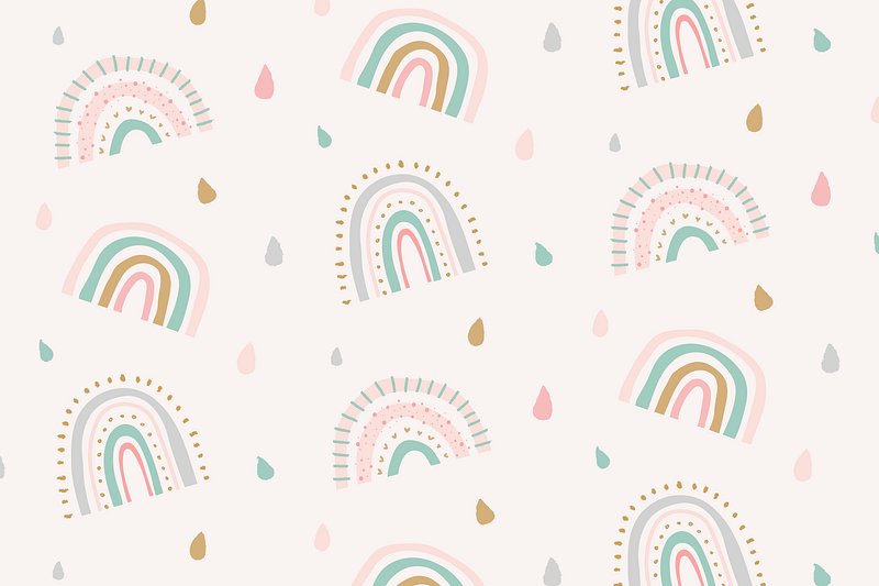 aesthetic rainbow background