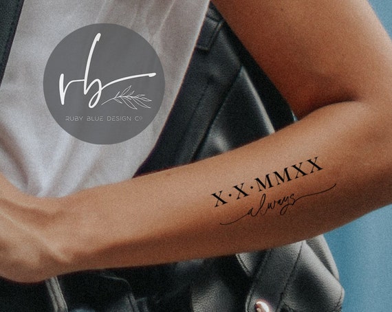 roman numeral lettering for tattoo