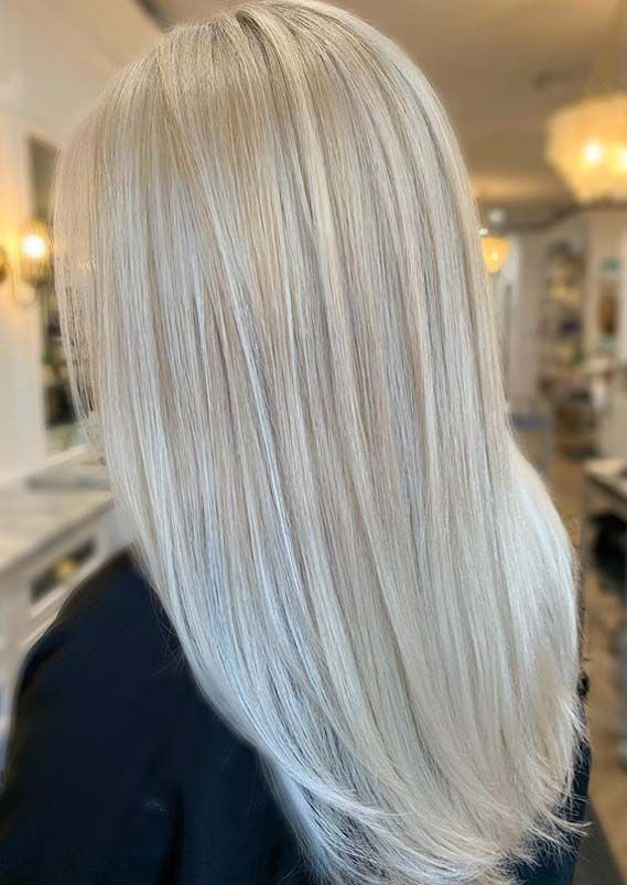 creamy blonde highlights