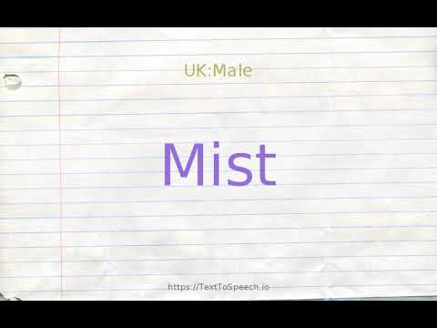 synonym for mist