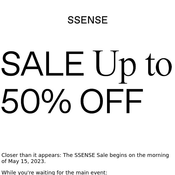 when is ssense sale 2023