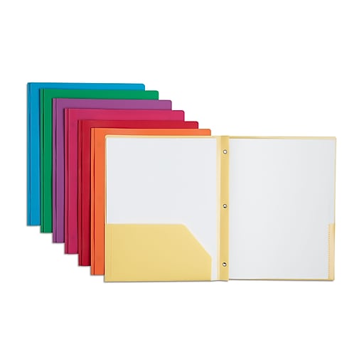 staples pocket folders