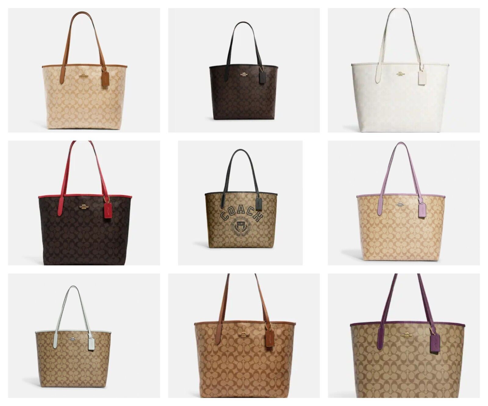 coach canvas handbags