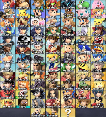 characters in super smash brawl