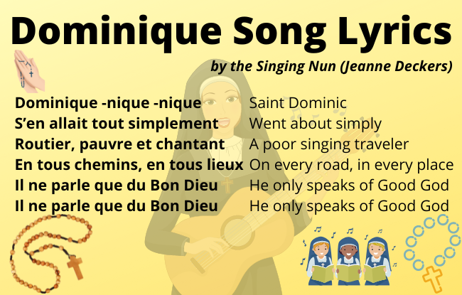 dominique lyrics english