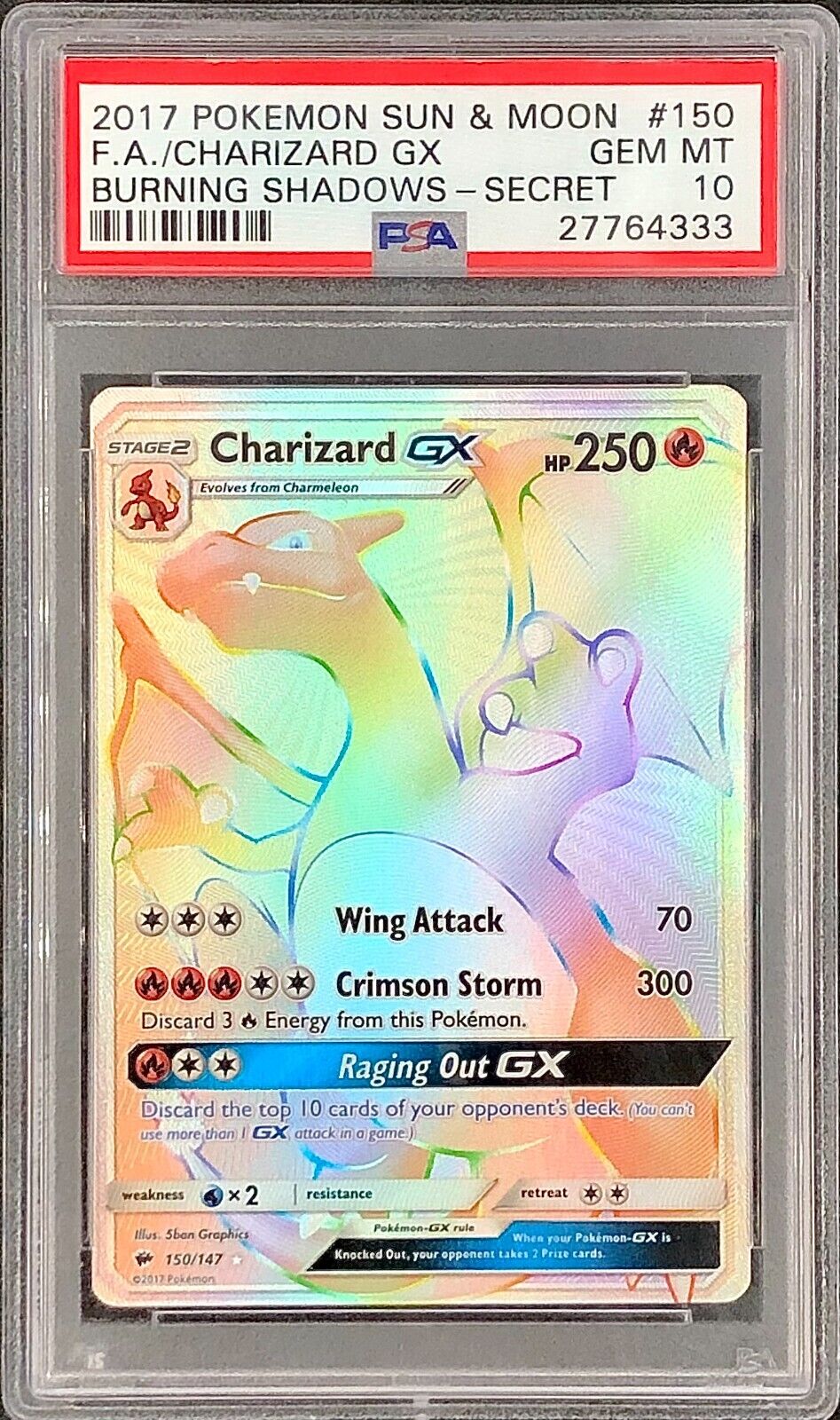 how much is rainbow charizard worth