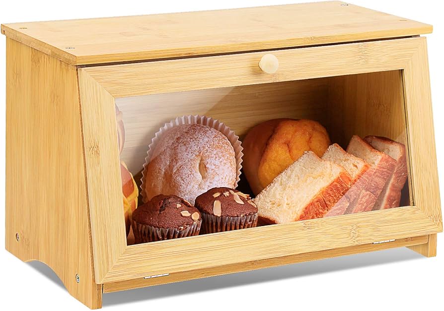 wooden bread boxes