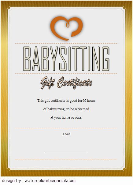 date night babysitting coupon template