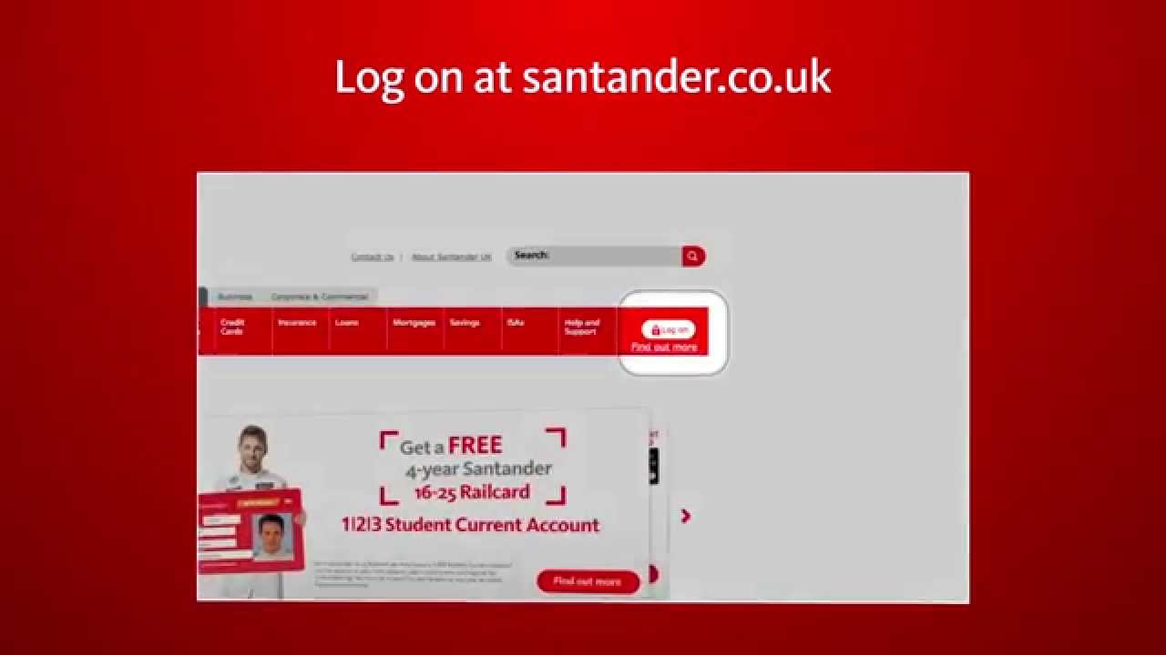 santander online banking