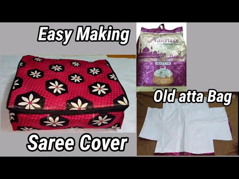 how to make saree cover at home