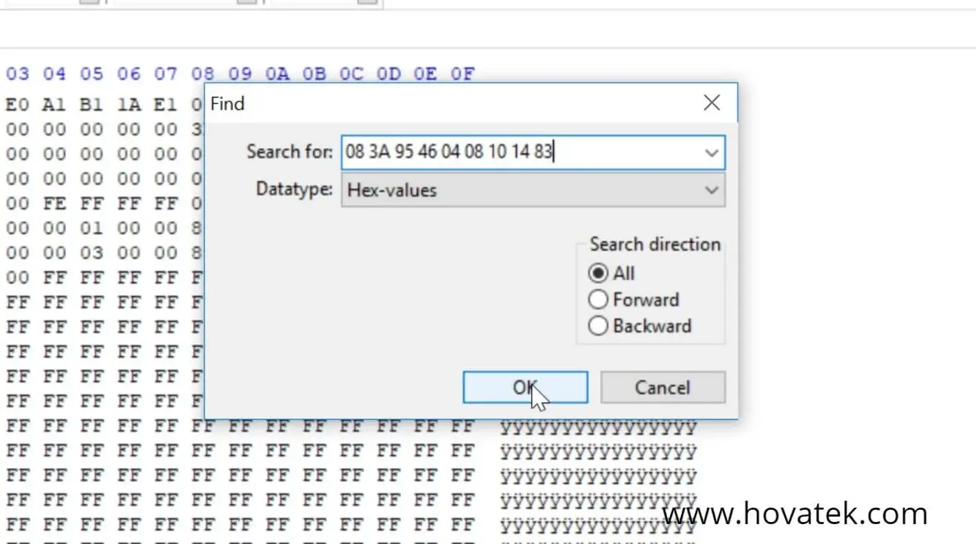 hex editor imei ändern