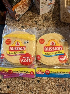 mission super size yellow corn tortillas